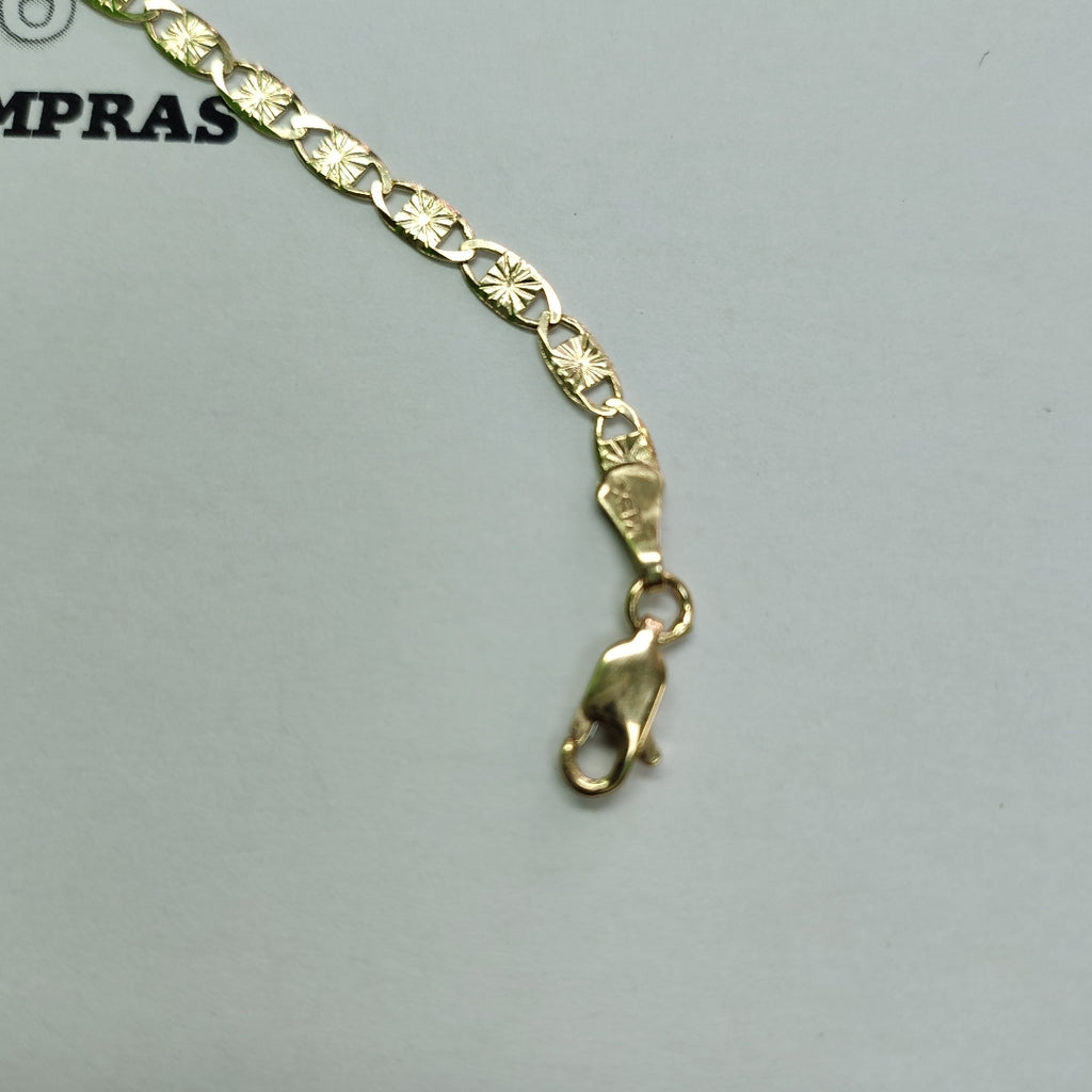 PULSERAS GUCHI ORO 14K 18 CM 2.8 GR (NUEVO)