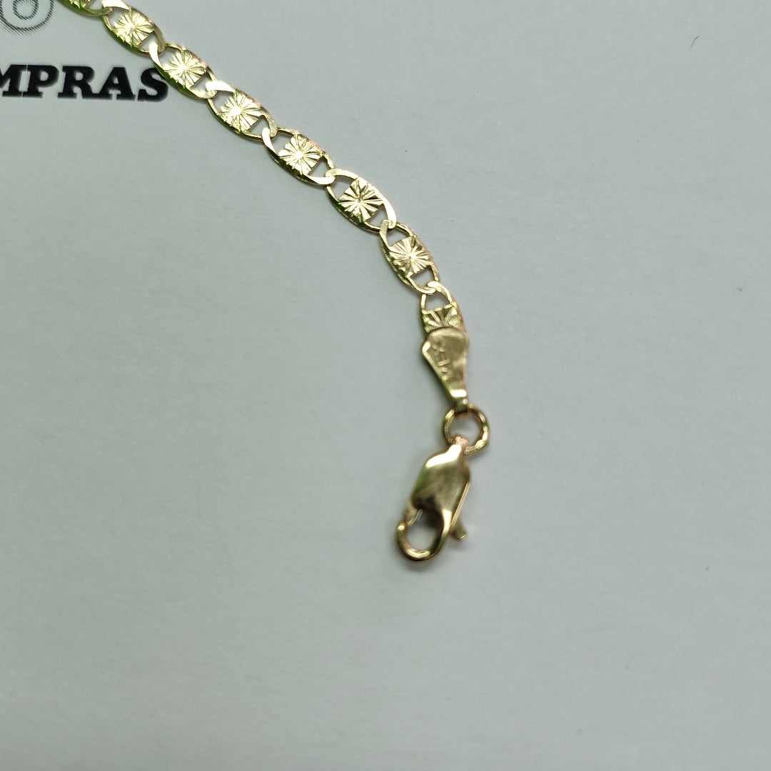 PULSERAS GUCHI ORO 14K 18 CM 2.8 GR (NUEVO)