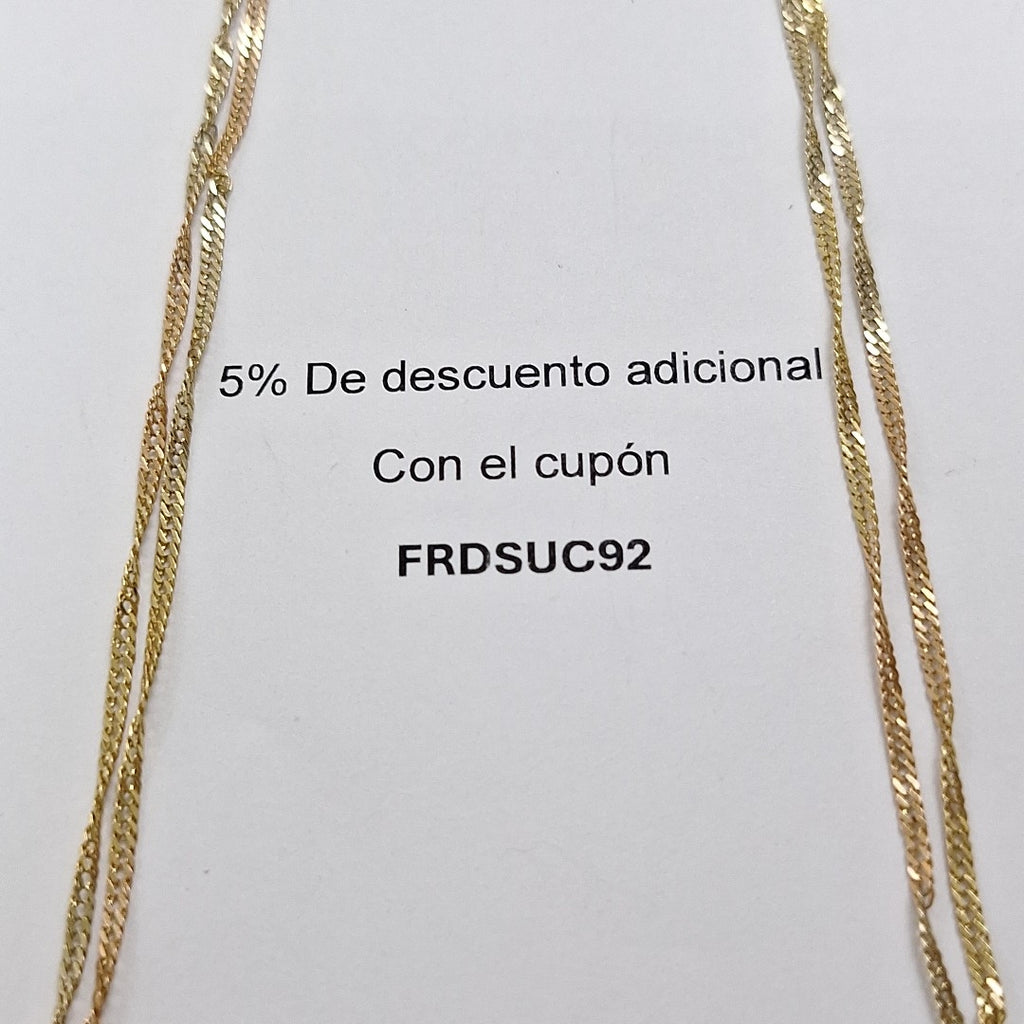 CADENA ORO 14 K 4 GRMS (SEMINUEVO)