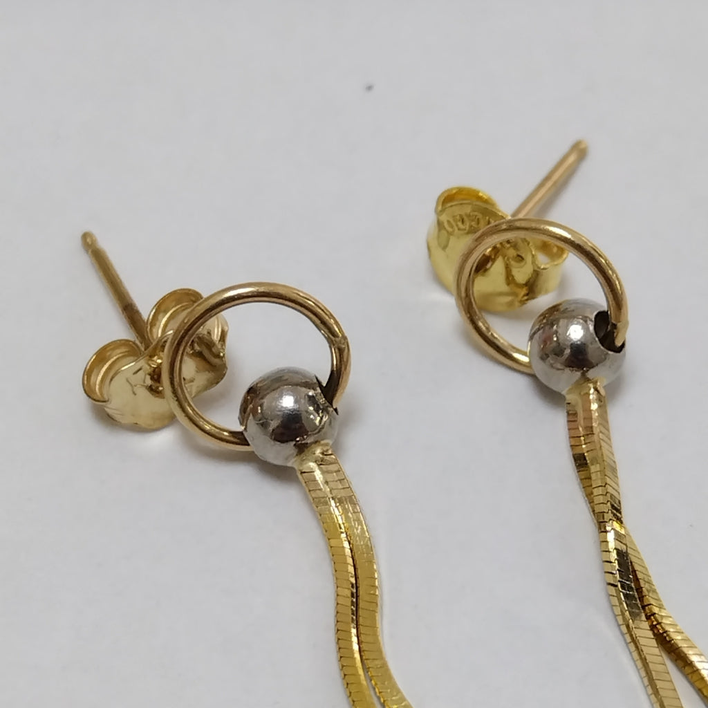 ARETES PAR ORO 10 K 2.9 GRMS (SEMINUEVO)