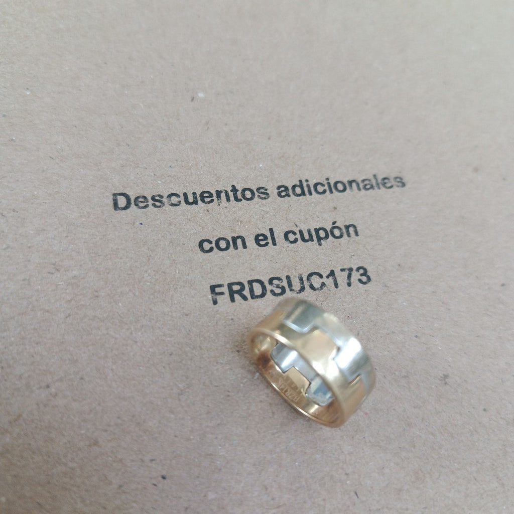 ANILLITO ORO, ORO COMBINADO 14 K 5.4 GRMS (SEMINUEVO)