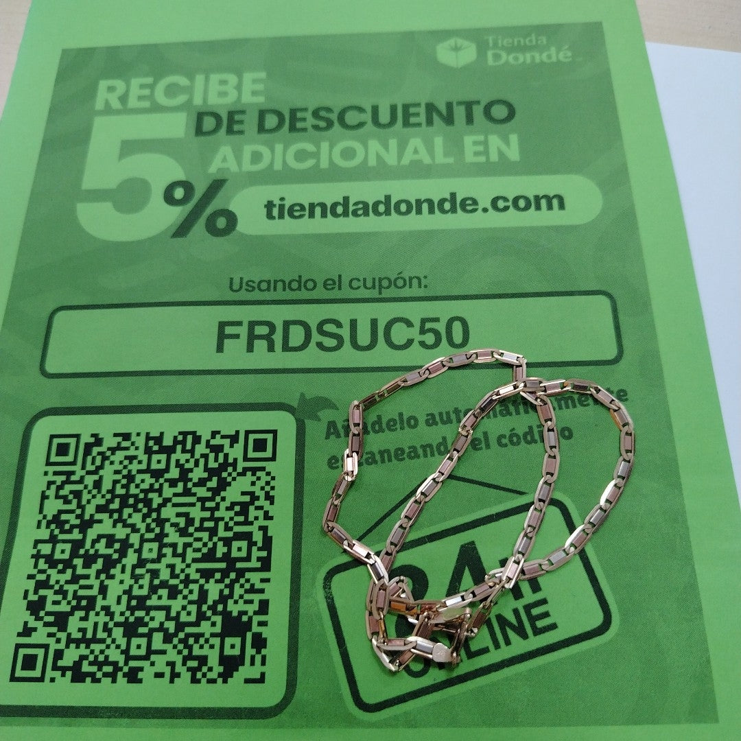 CADENA ORO 10 K 11.7 GRMS (SEMINUEVO)