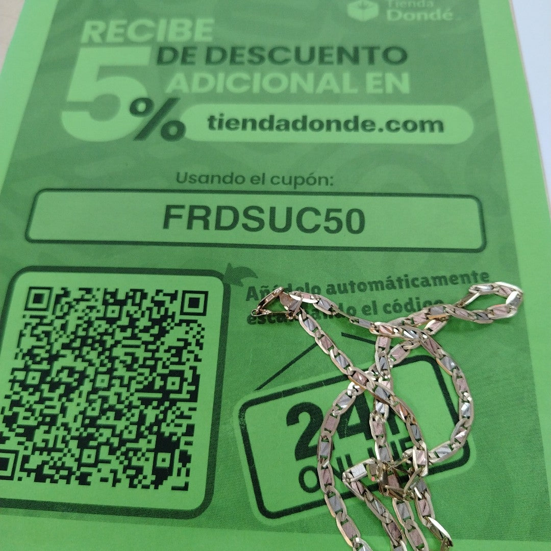 CADENA ORO 10 K 15.6 GRMS (SEMINUEVO)
