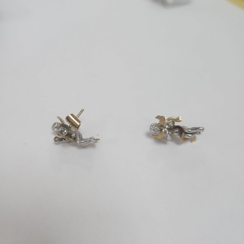 BROQUELES PAR ORO COMBINADO 14 K 4.1 GRMS (SEMINUEVO)
