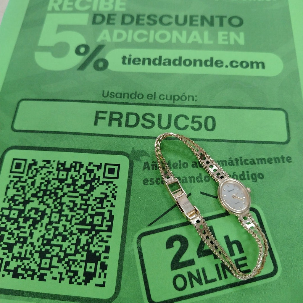 RELOJ CAJA Y PULSO ORO ORO 14 K 17.9 GRMS (SEMINUEVO)