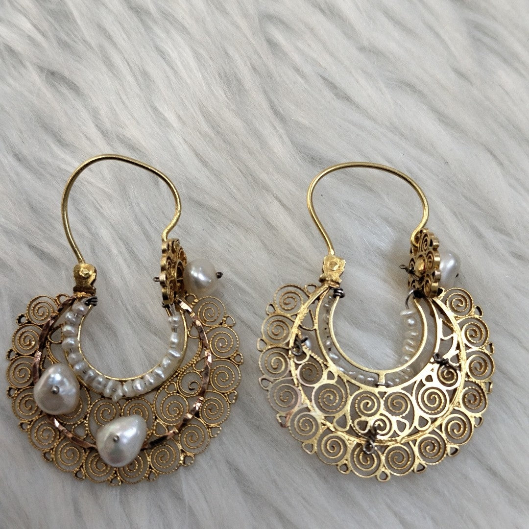 ARETES PAR ORO 10 K 8.8 GRMS (SEMINUEVO)
