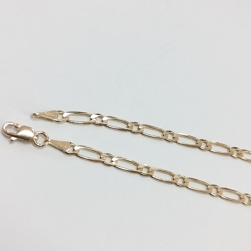PULSERAS 1X1 ORO 14K 18 CM 2.7 GR (NUEVO)