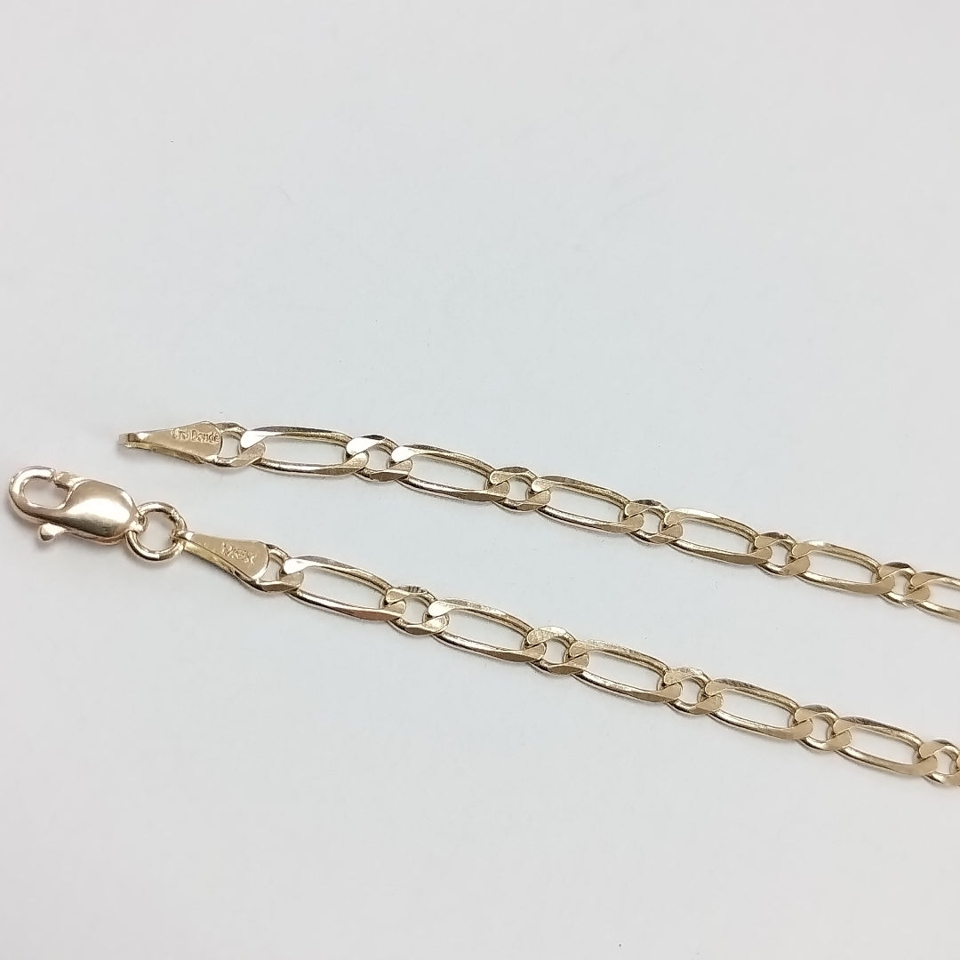 PULSERAS 1X1 ORO 14K 18 CM 2.7 GR (NUEVO)
