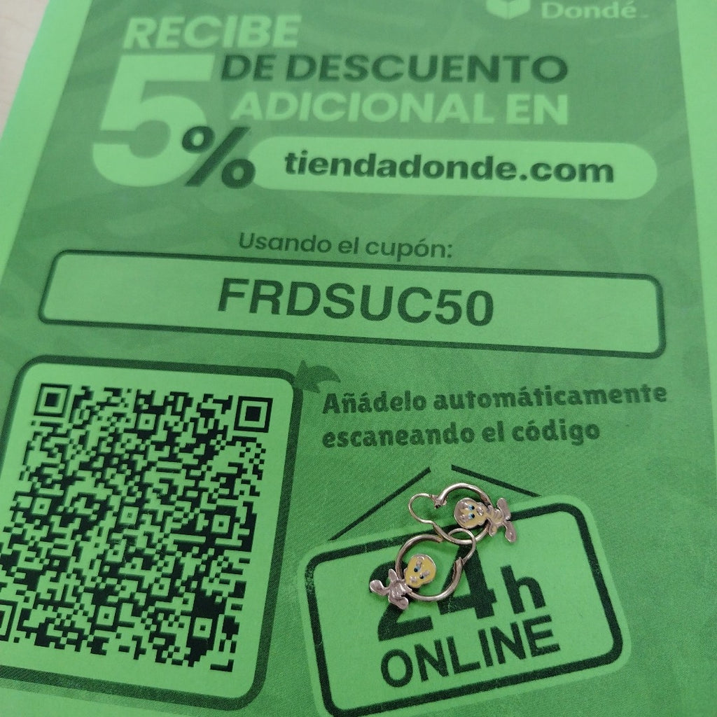 ARRACADAS PAR ORO 10 K 1,90 GRMS (SEMINUEVO)