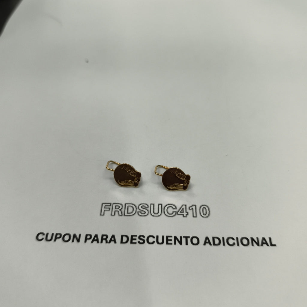 ARETES PAR ORO 10 K 1,80 GRMS (SEMINUEVO)