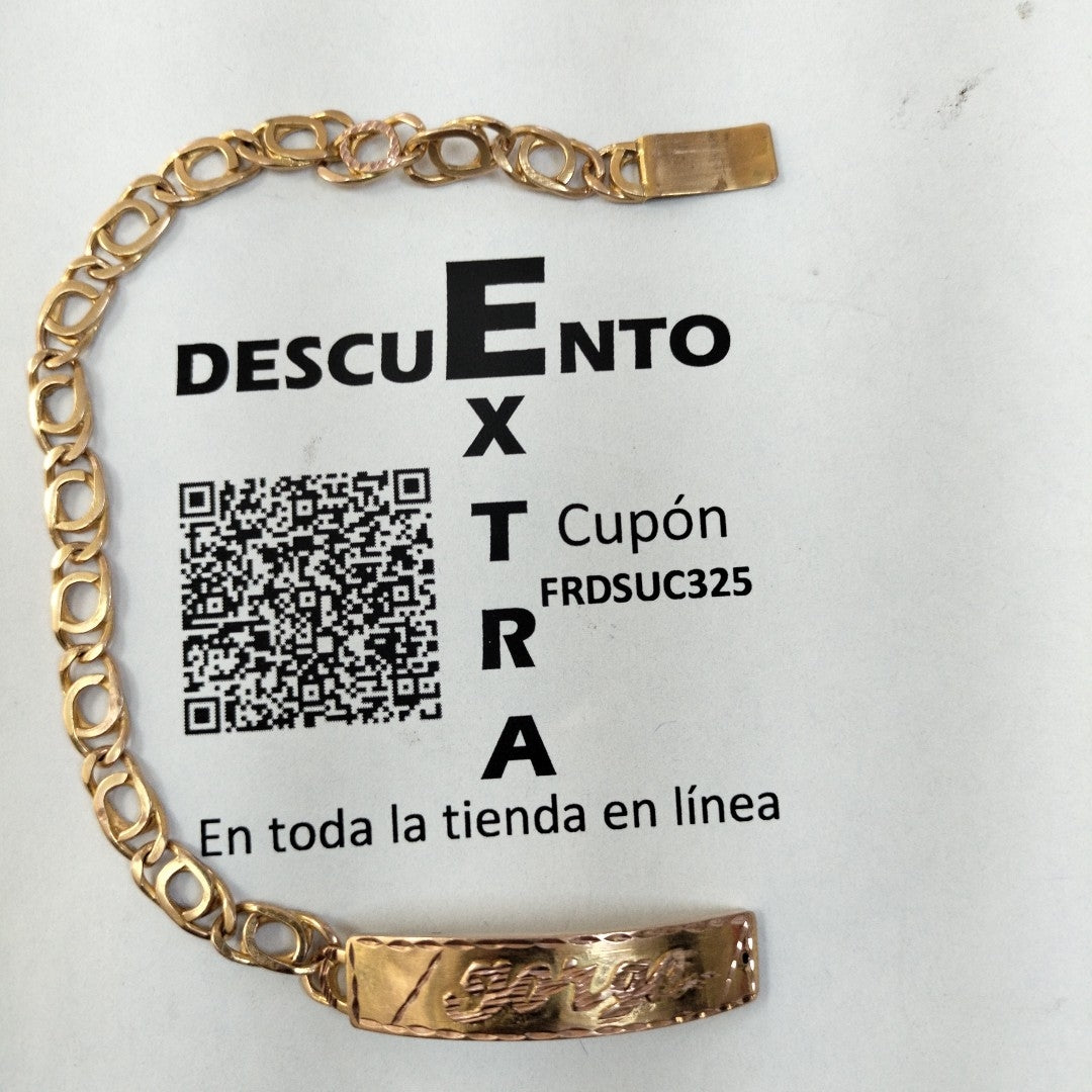 ESCLAVA ORO 10 K 10.4 GRMS (SEMINUEVO)