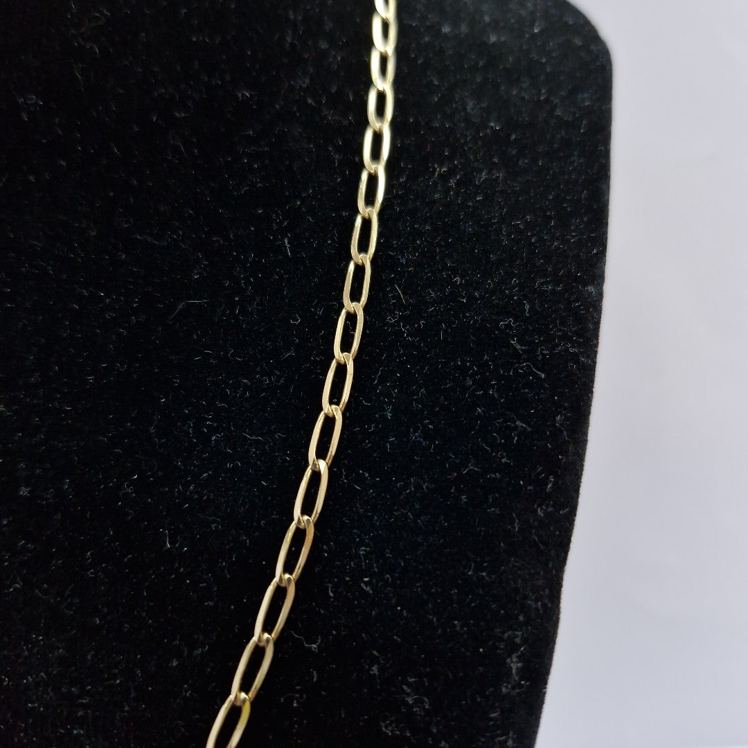 CADENA TEJIDO ESLABONES 6.8G 55 CM 14K (NUEVO)