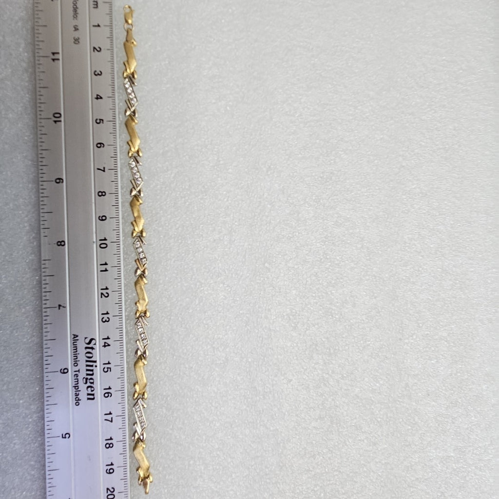 PULSERA ORO, ORO BLANCO 10 K 3 GRMS (SEMINUEVO)