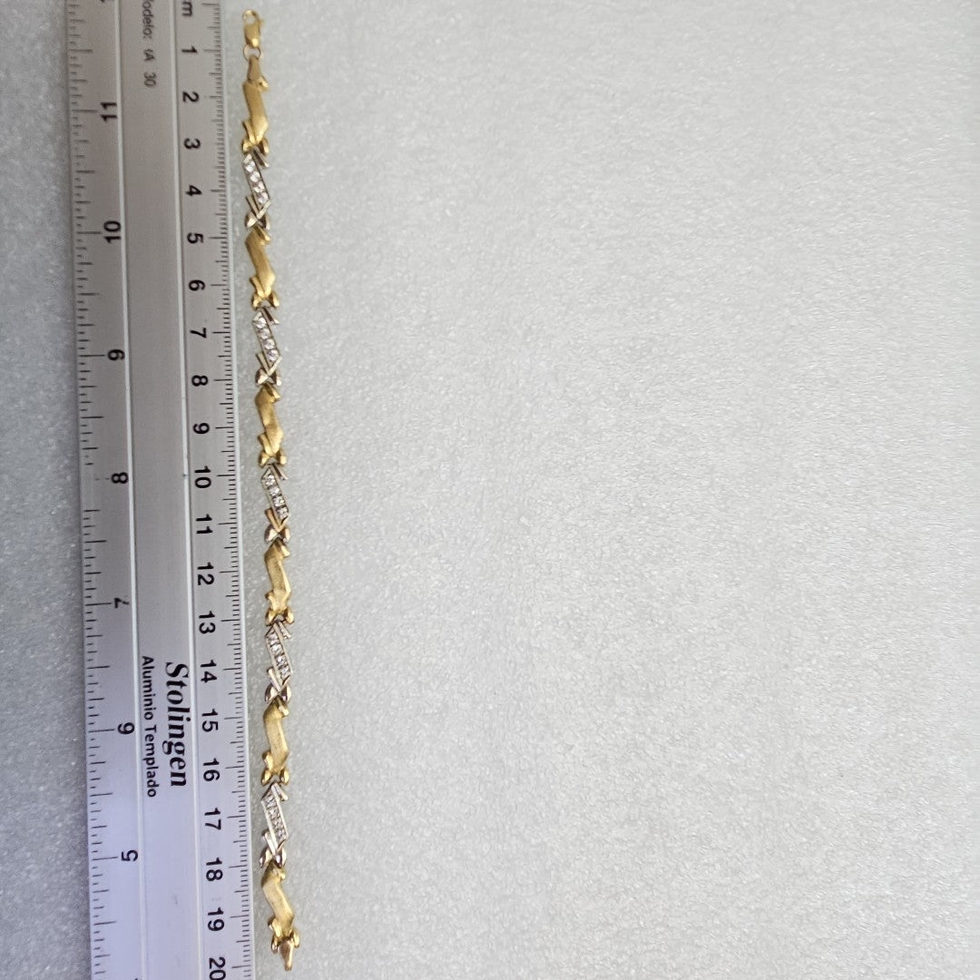 PULSERA ORO, ORO BLANCO 10 K 3 GRMS (SEMINUEVO)