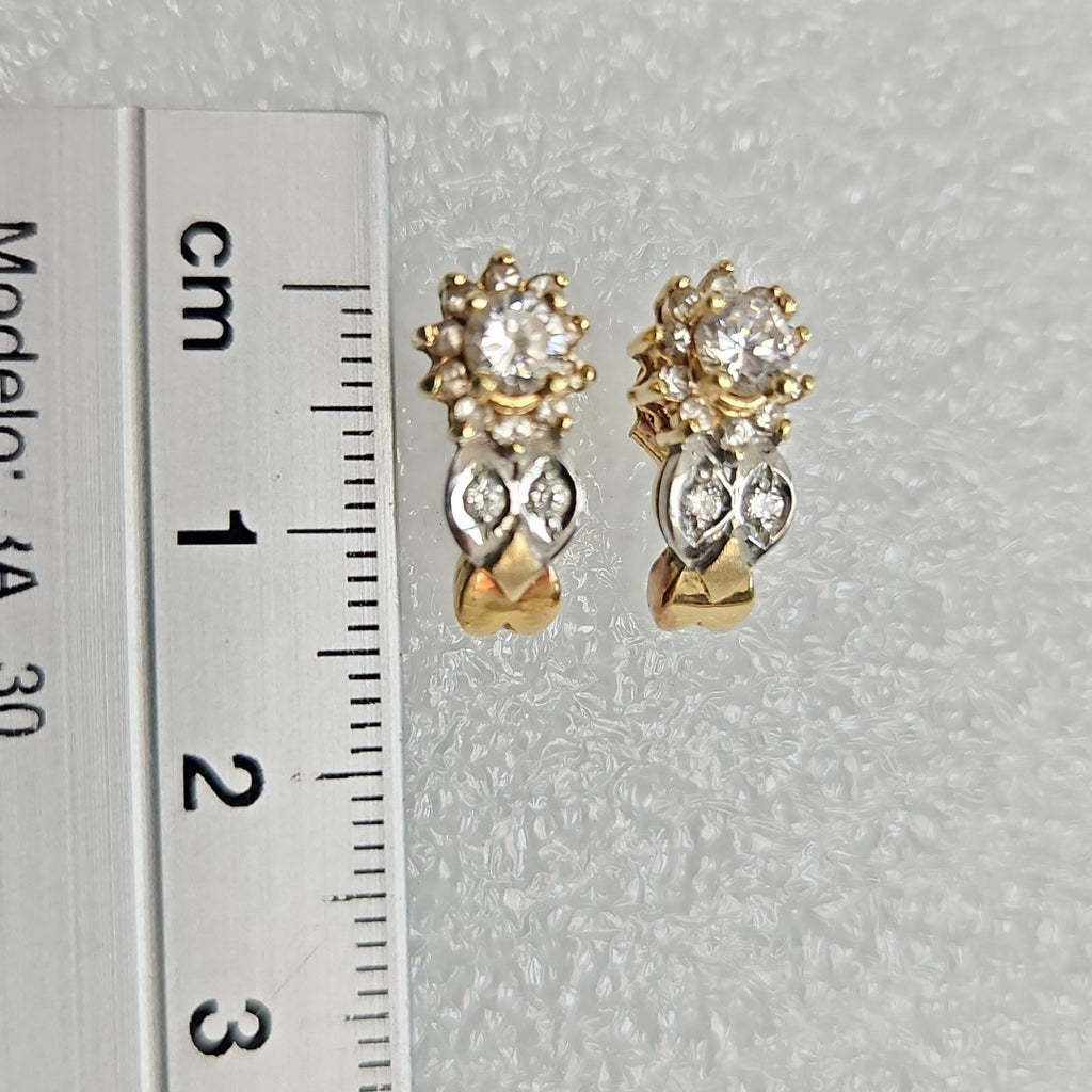 BROQUELES PAR ORO 14 K 3,00 GRMS (SEMINUEVO)
