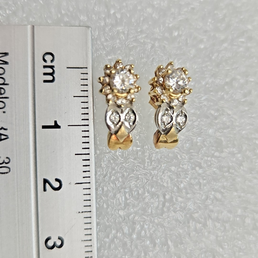 BROQUELES PAR ORO 14 K 3,00 GRMS (SEMINUEVO)