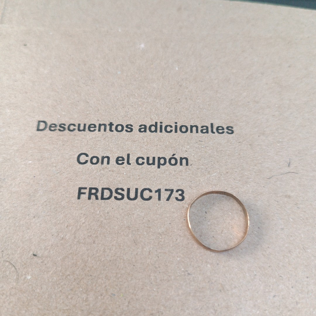 ANILLO ORO 10 K 0,40 GRMS (SEMINUEVO)
