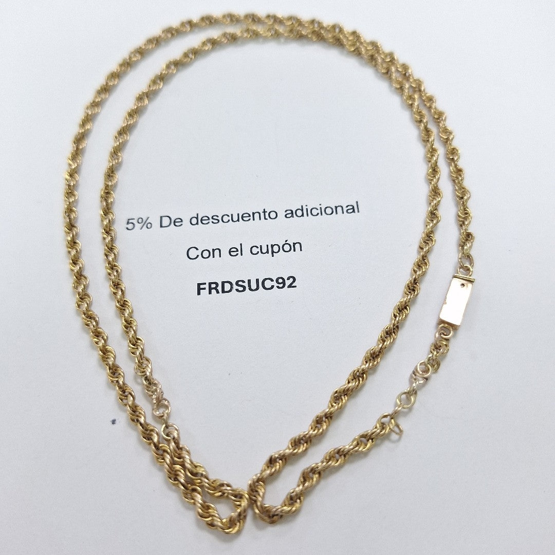 CADENA ORO 10 K 15.5 GRMS (SEMINUEVO)