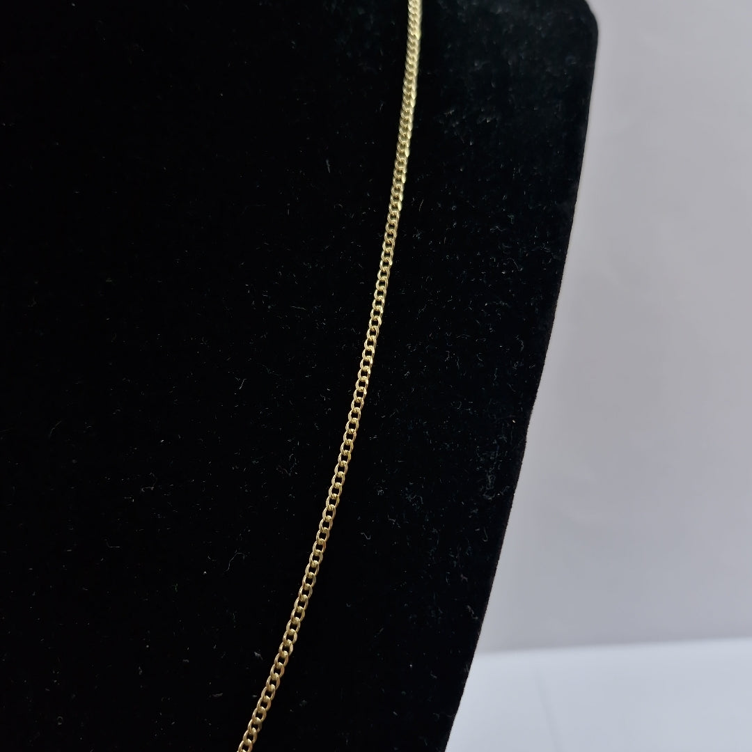 CADENAS TEJIDO BARBADA ORO 10K 60 CM 4.1 GR (NUEVO)