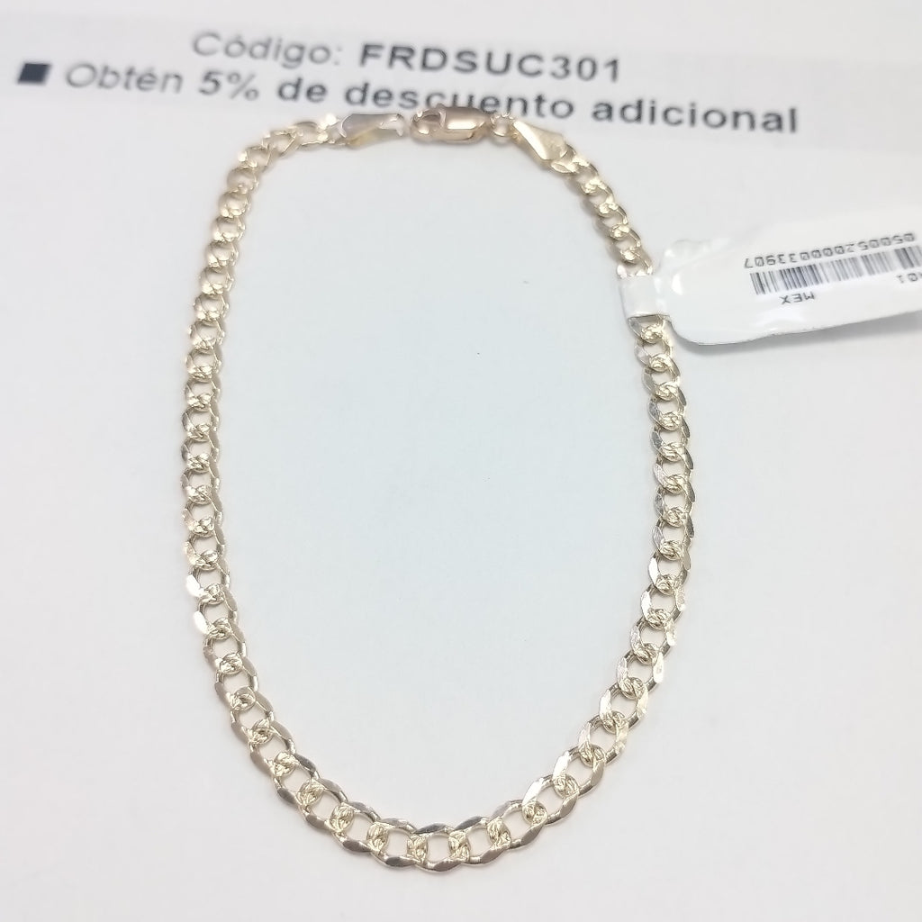 PULSERAS BARBADA ORO 14K 21 CM 5.3 GR (NUEVO)