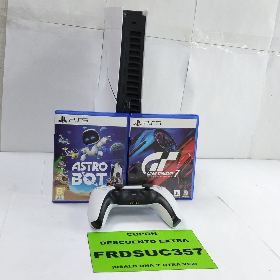 CONSOLA DE VIDEOJUEGO SONY PS5 SLIM 1 TB SSD (SEMINUEVO)