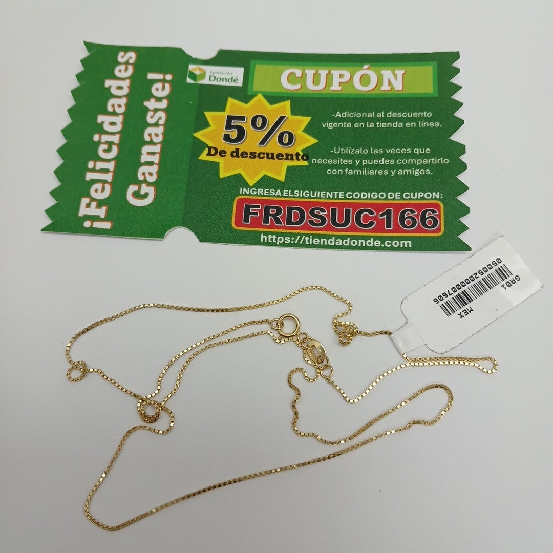 CADENA VENECIANA 2.3G 55 CM (NUEVO)