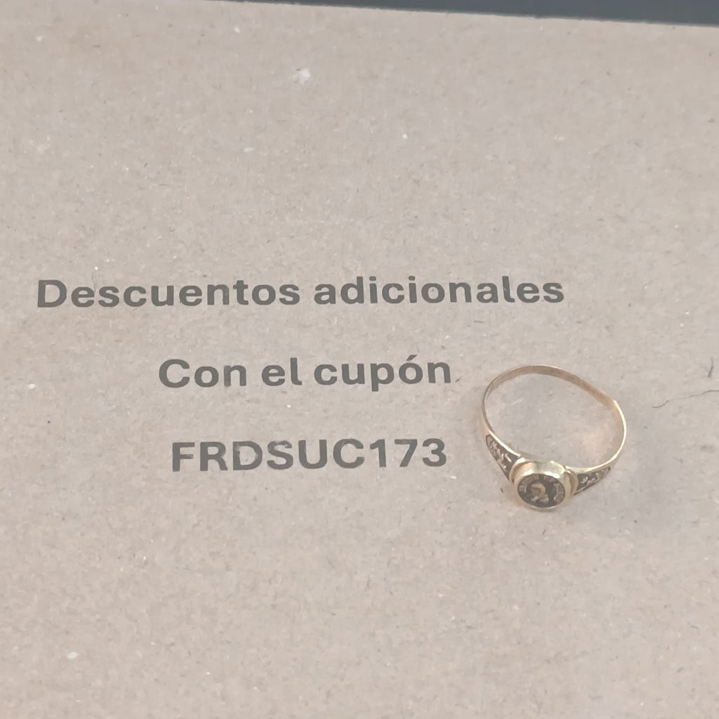 ANILLO DE GRADUACIÓN ORO 10 K 1.2 GRMS (SEMINUEVO)
