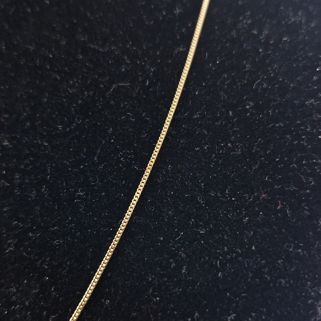 CADENAS TEJIDO BARBADA ORO 10K 50 CM 1.7 GR (NUEVO)