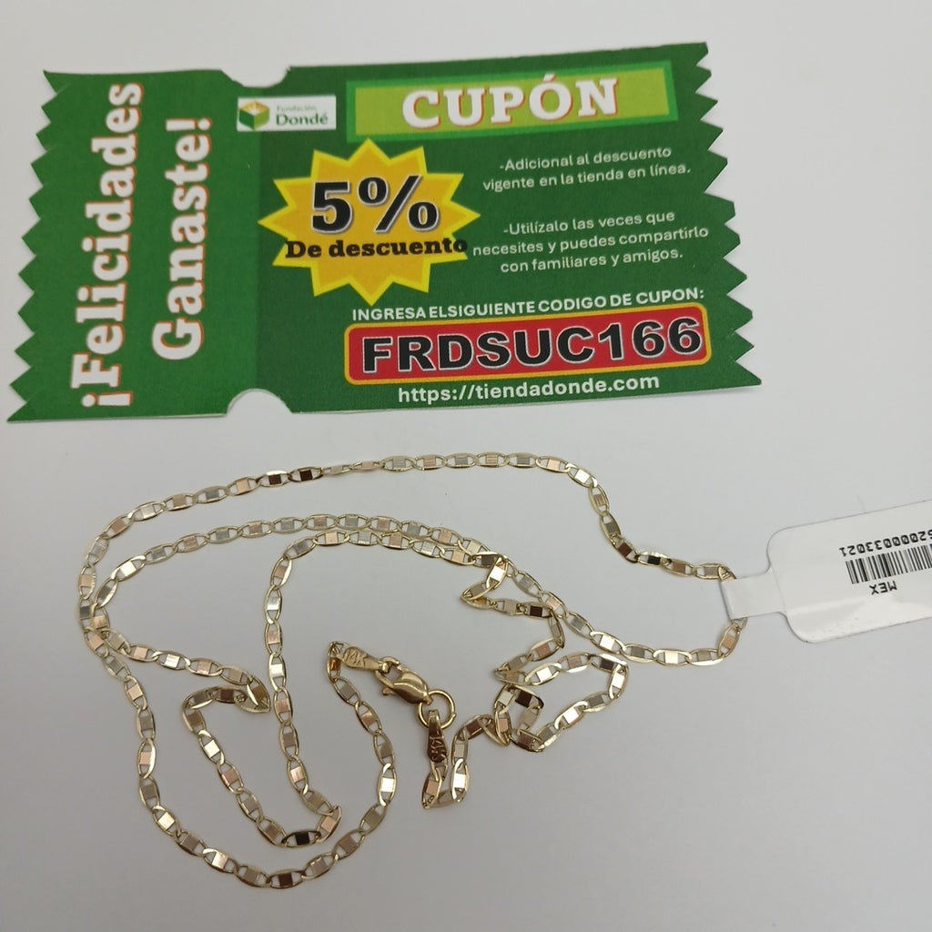 CADENAS GUCHI ORO 14K 55 CM 3.2 GR (NUEVO)