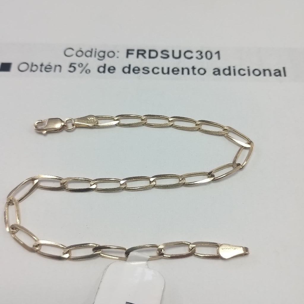 PULSERA TEJIDO ESLABONES 4.6G 21 CM (NUEVO)