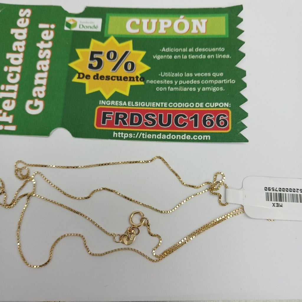CADENA VENECIANA 2.2G 55 CM (NUEVO)