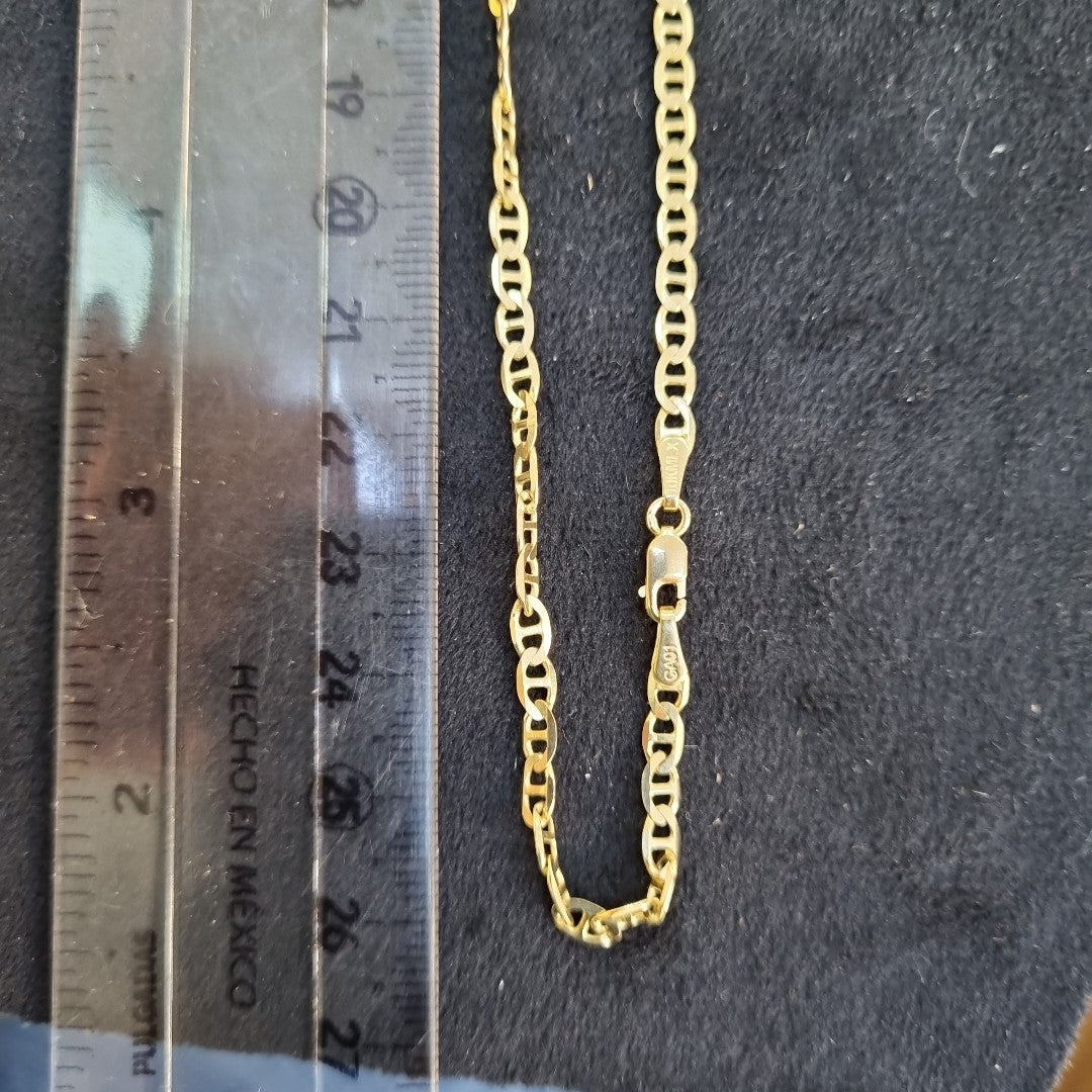 CADENAS TEJIDO GUCHI ORO 10K 55 CM 7.7 GR (NUEVO)