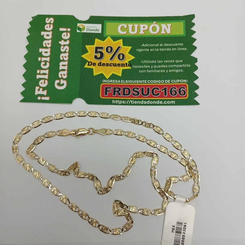 CADENAS GUCHI ORO 14K 55 CM 6.9 GR (NUEVO)