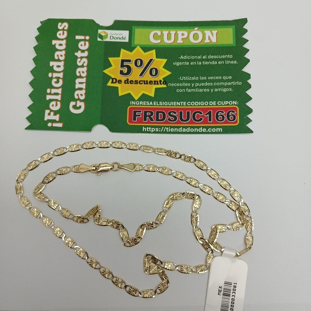 CADENAS GUCHI ORO 14K 55 CM 6.9 GR (NUEVO)