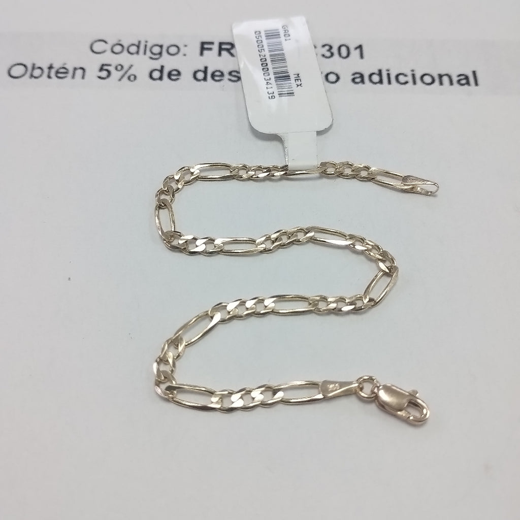 PULSERAS 3X1 ORO 14K 18 CM 2.9 GR (NUEVO)