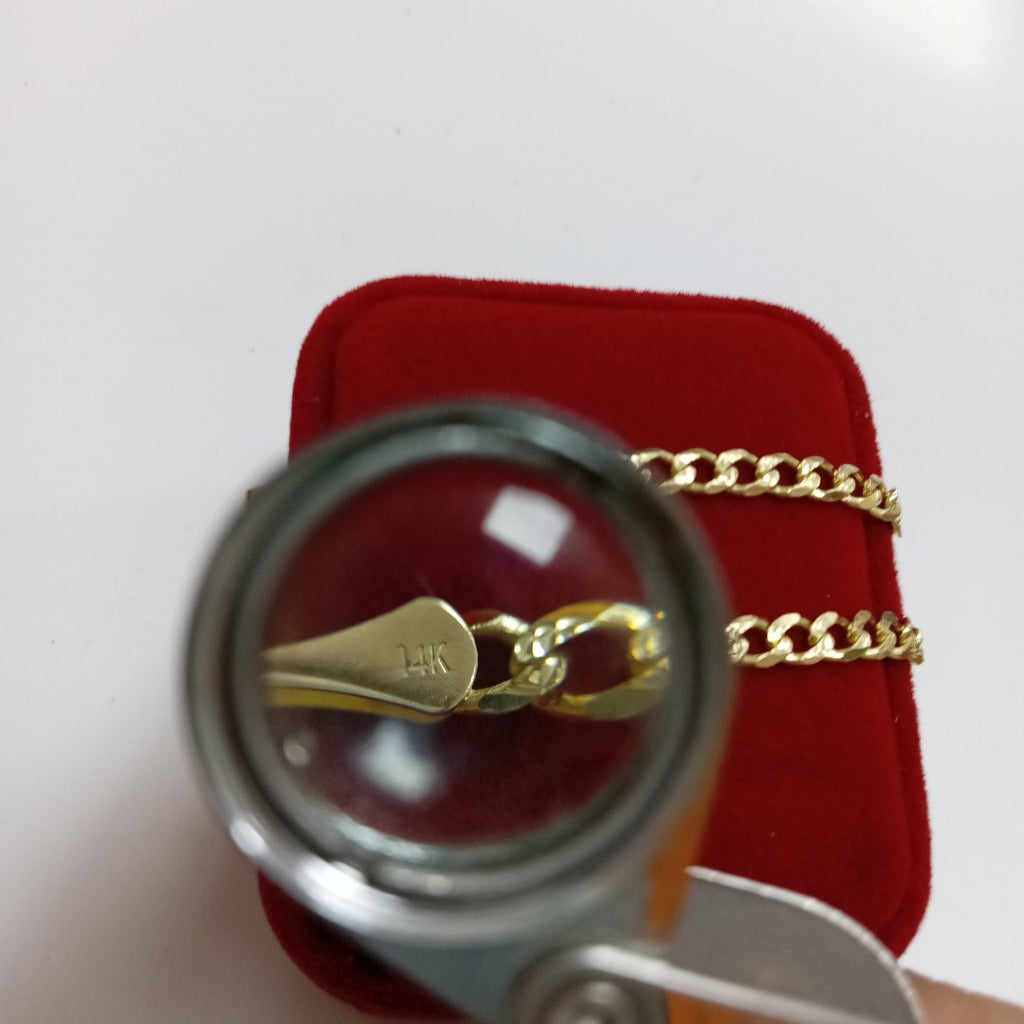 PULSERAS BARBADA ORO 14K 18 CM 4.6 GR (NUEVO)