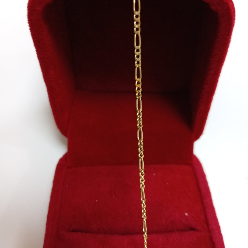 PULSERAS TEJIDO 3X1 ORO 14K 16 CM 0.9 GR (NUEVO)