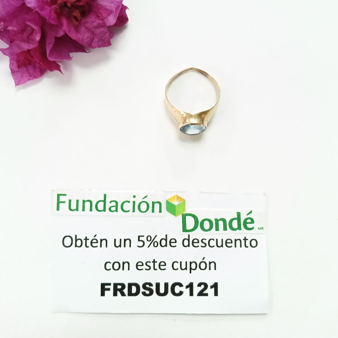 ANILLO DE GRADUACIÓN ORO 14 K 6.8 GRMS (SEMINUEVO)