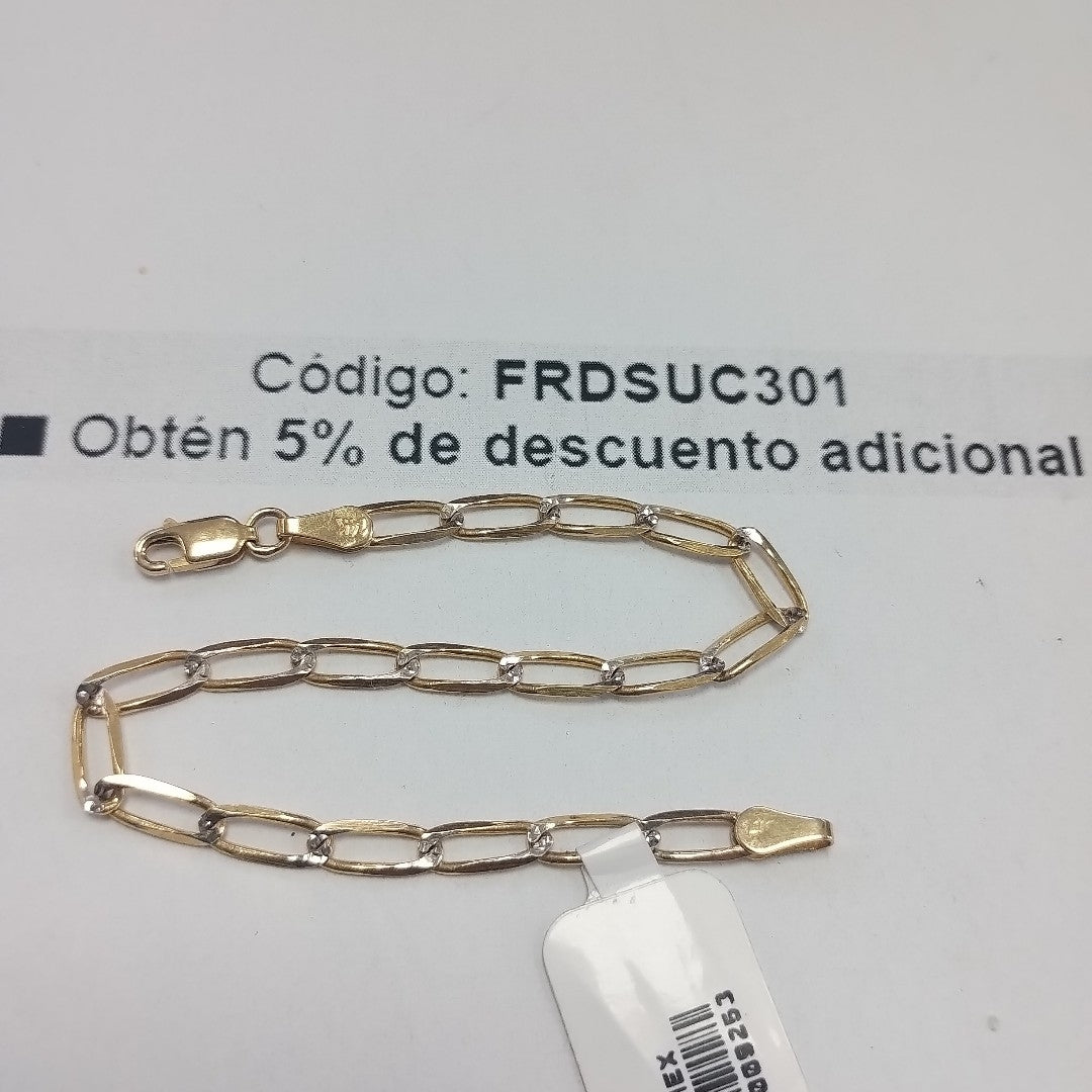 PULSERA TEJIDO ESLABONES 3.8G 18 CM (NUEVO)