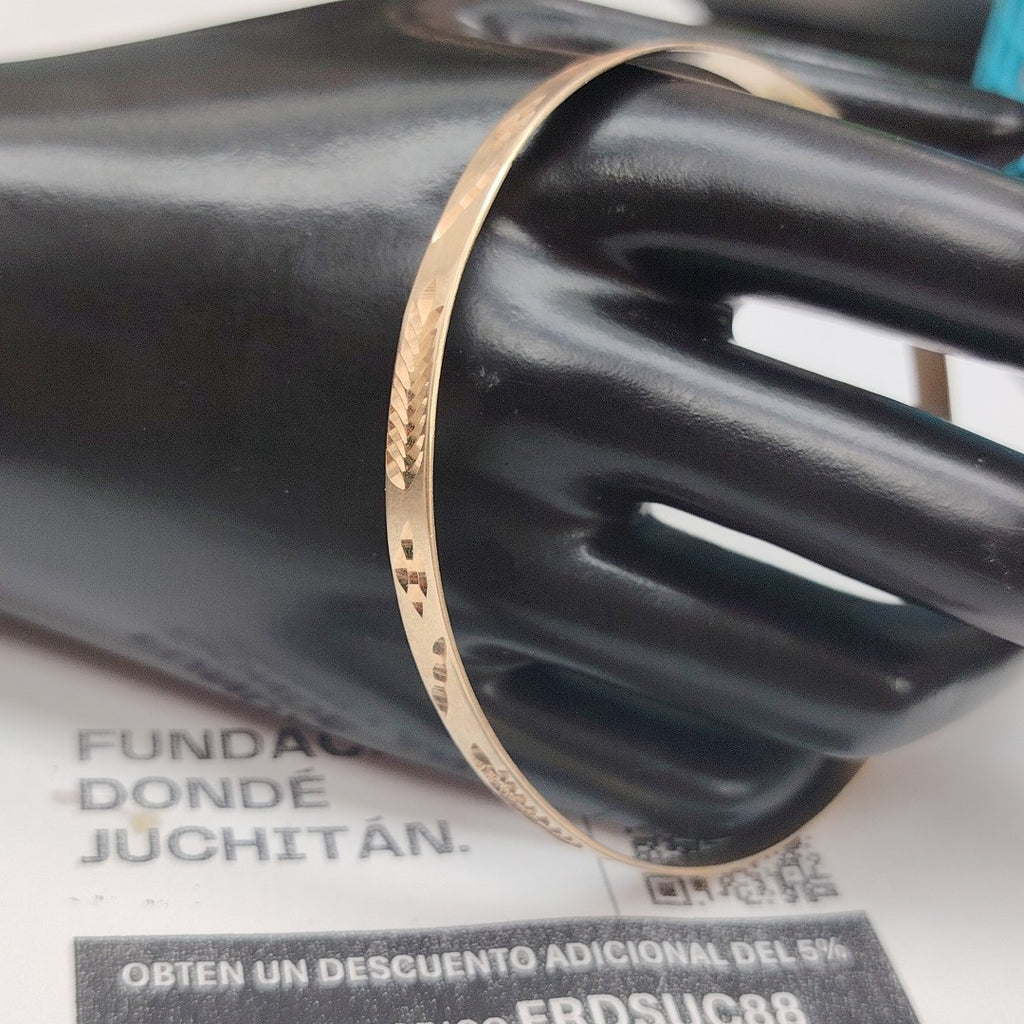 PULSERA RIGIDA ORO 10 K 7,60 GRMS (SEMINUEVO)