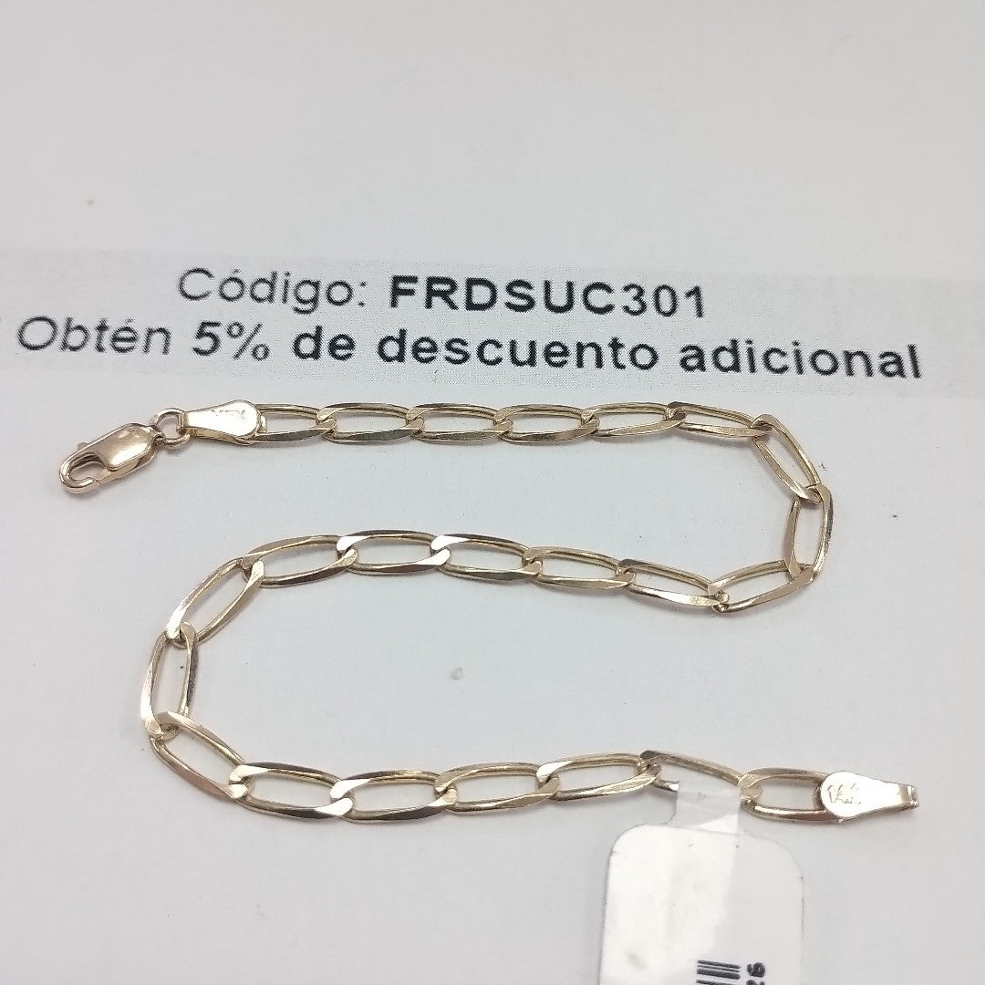 PULSERA TEJIDO ESLABONES 4.5G 21 CM (NUEVO)