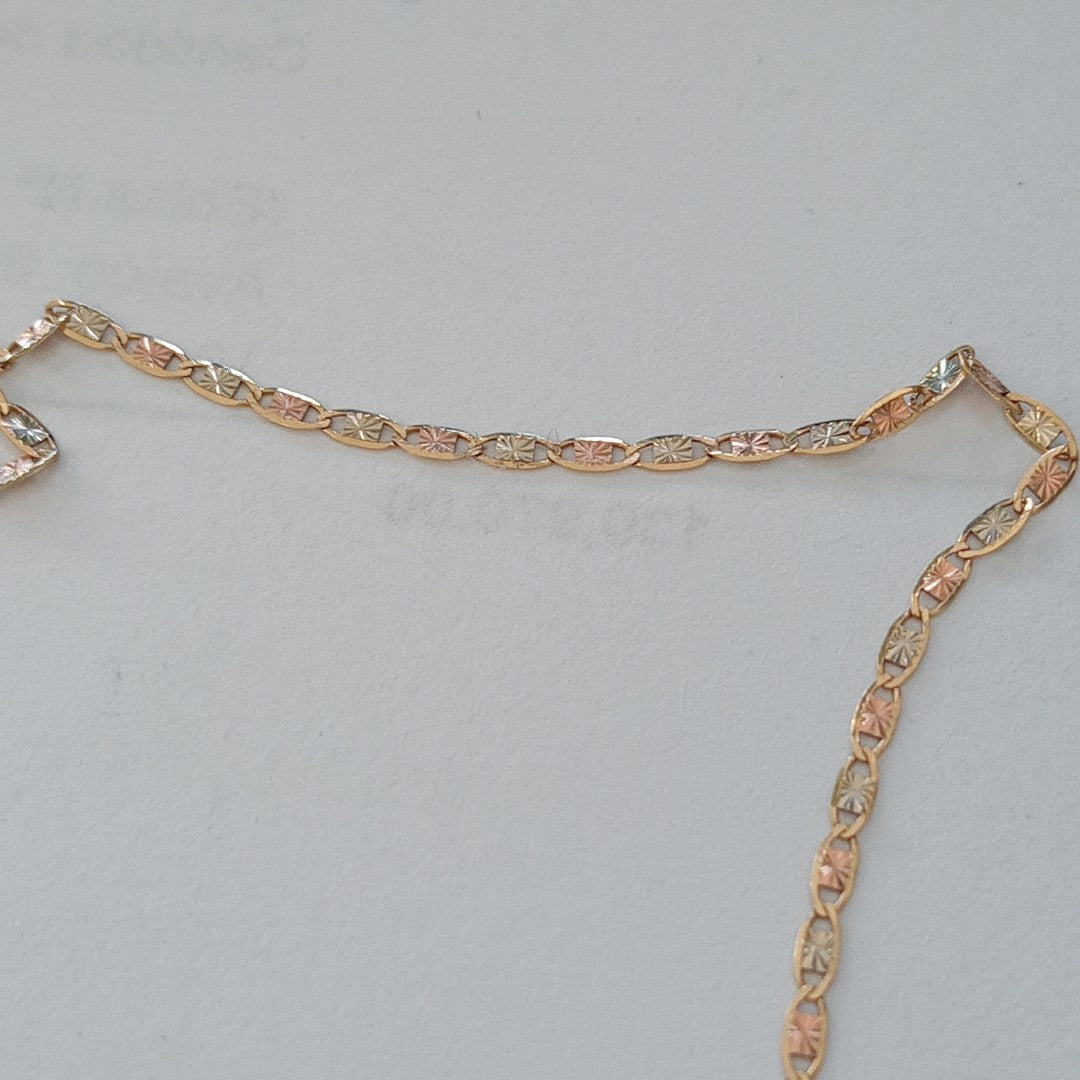 CADENA ORO COMBINADO 10 K 1,40 GRMS (SEMINUEVO)