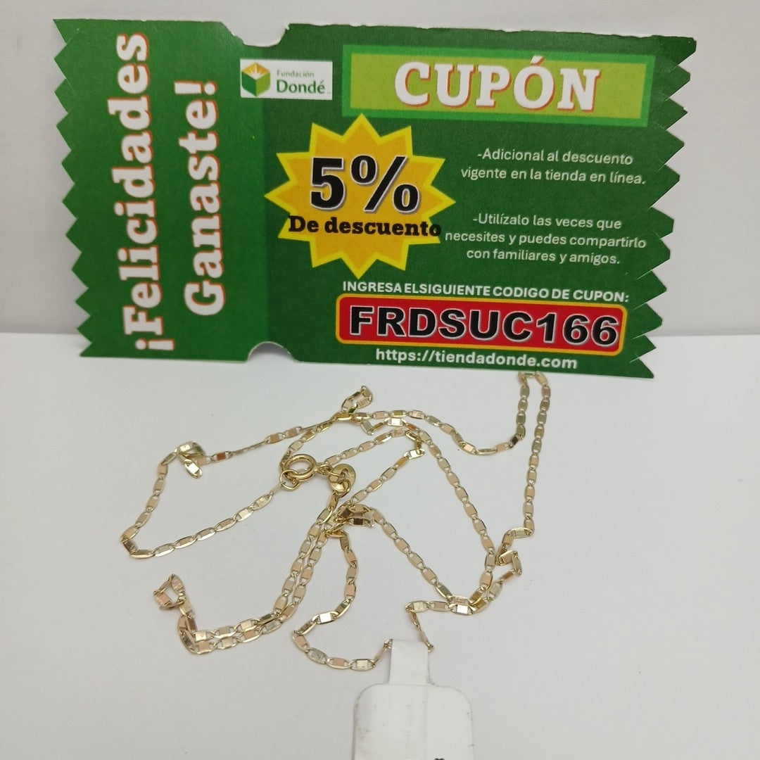 CADENAS GUCHI ORO 14K 55 CM 1.9 GR (NUEVO)
