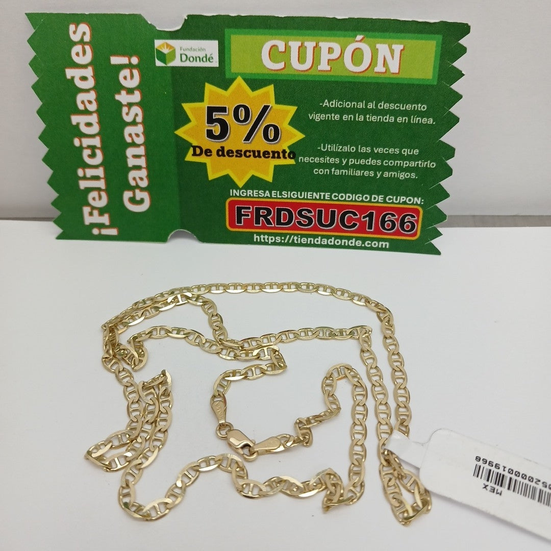 CADENAS TEJIDO GUCHI ORO 10K 60 CM 8.2 GR (NUEVO)