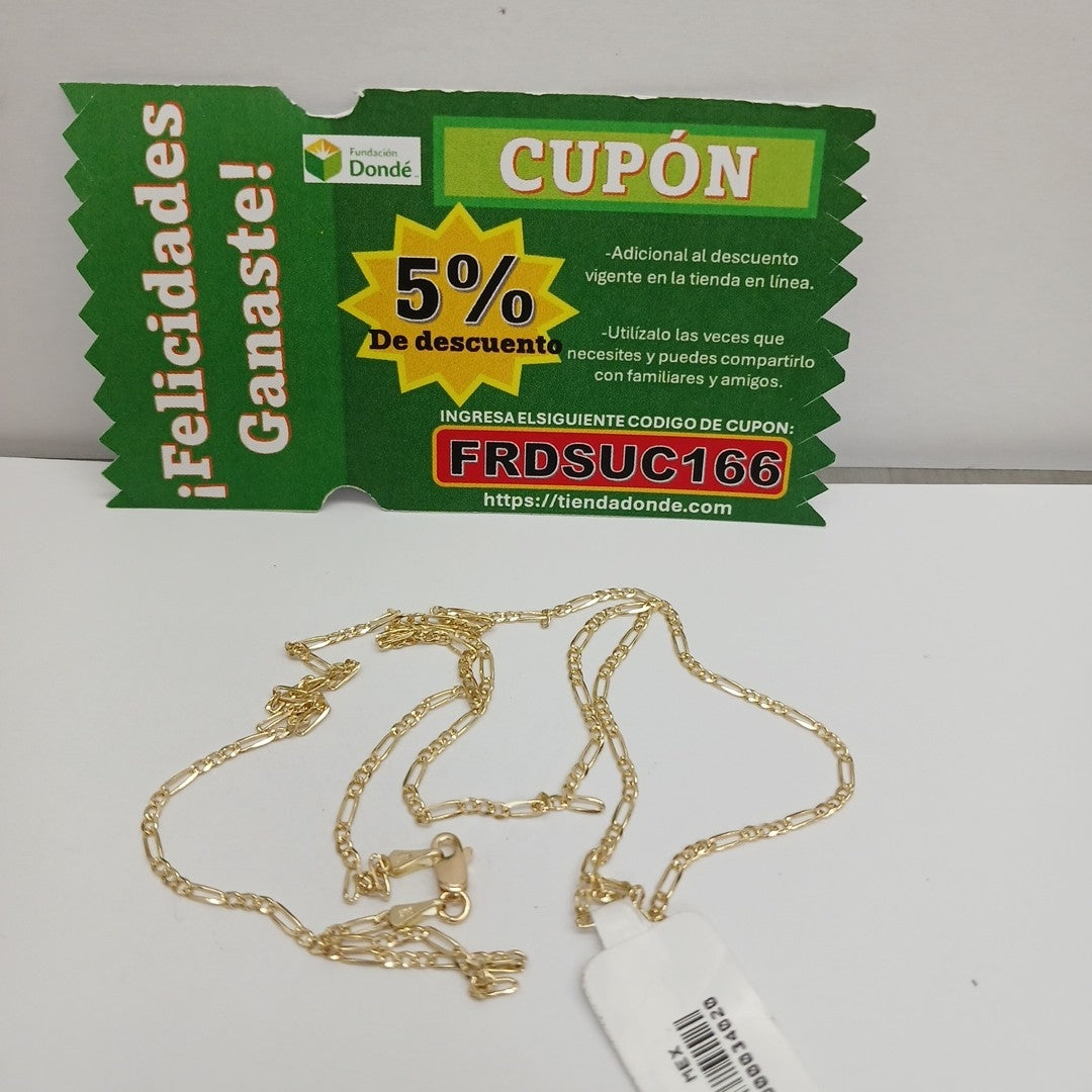 CADENAS 3X1 ORO 14K 55 CM 3.9 GR (NUEVO)