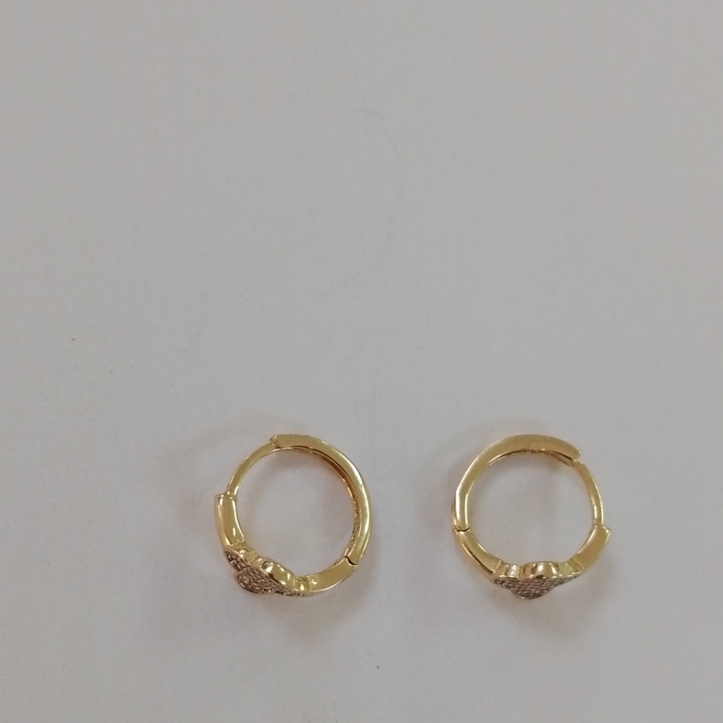 ARRACADAS PAR ORO 14 K 1.7 GRMS (SEMINUEVO)