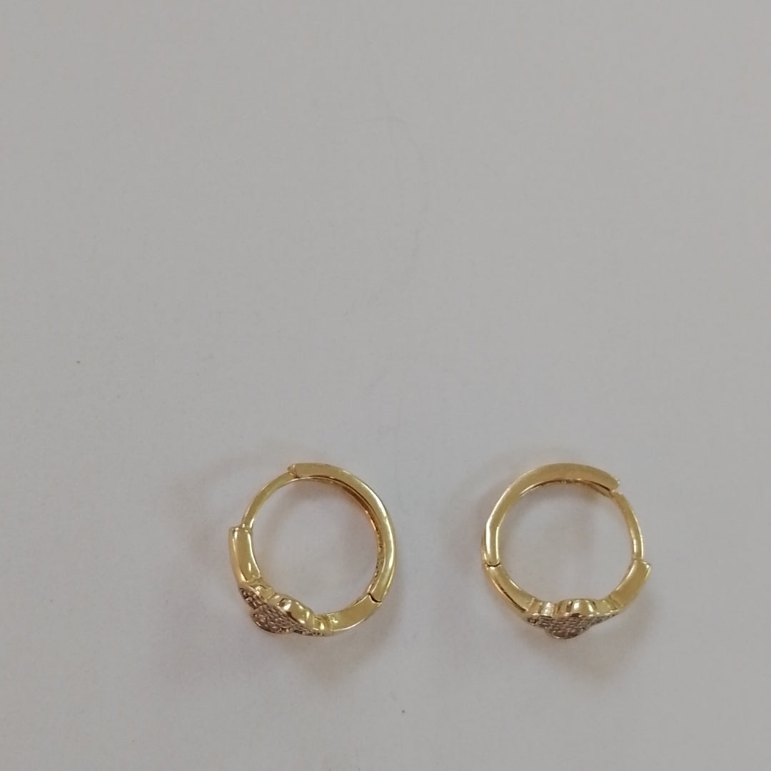 ARRACADAS PAR ORO 14 K 1.7 GRMS (SEMINUEVO)