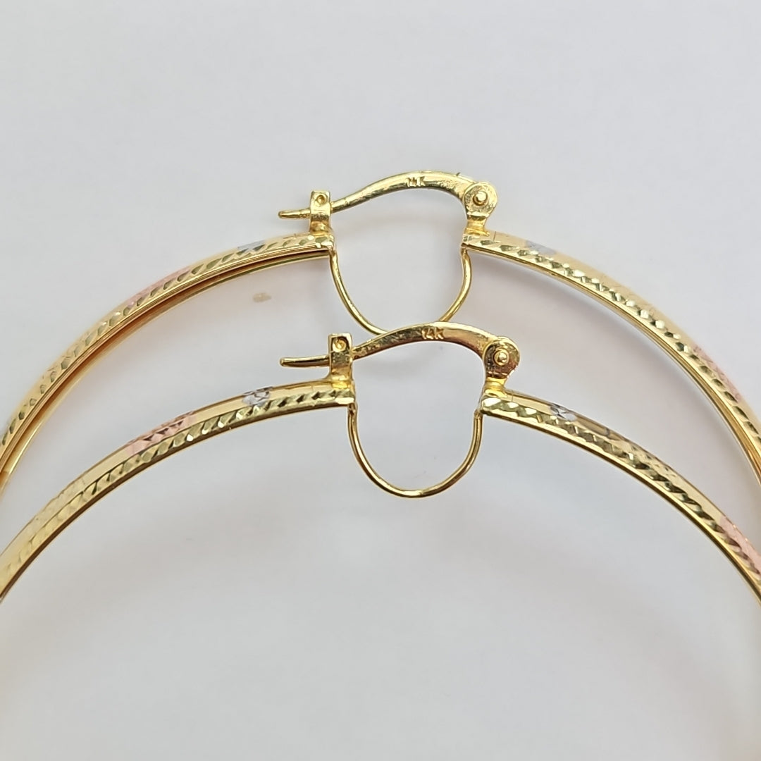 ARRACADAS PAR ORO 14 K 7,70 GRMS (SEMINUEVO)