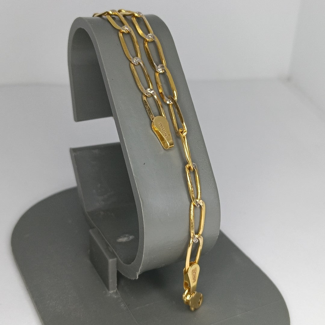 PULSERA TEJIDO ESLABONES 4.3G 21 CM (NUEVO)