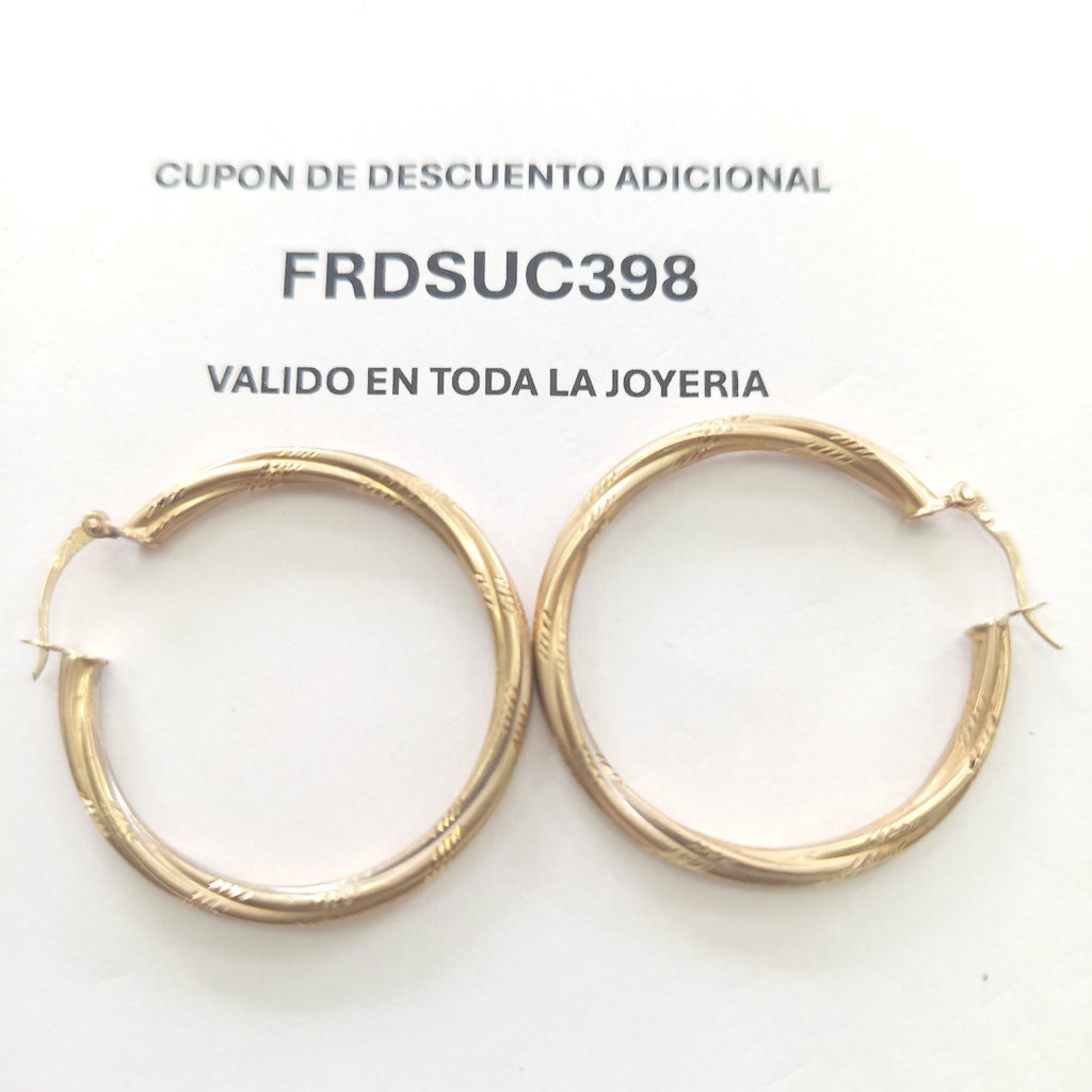 ARRACADAS PAR ORO 10 K 3.9 GRMS (SEMINUEVO)